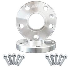 2 wheel spacers aluminium 12mm 5x112 with spherical bolts