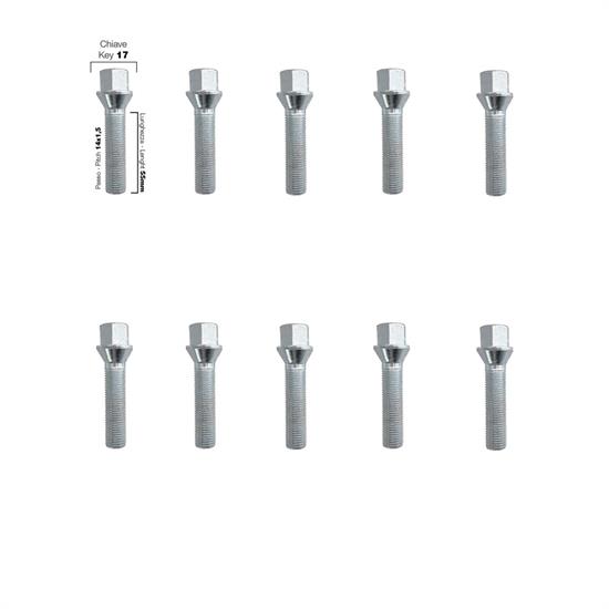 10 bolts key 17 14x1.5 l.50mm