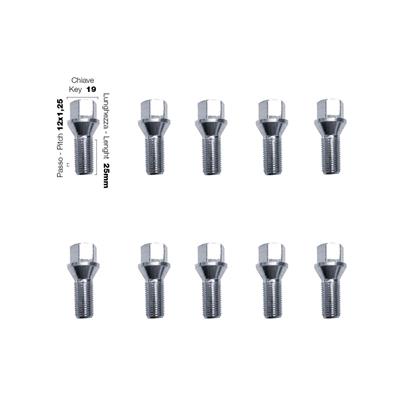 10 bolts key 19 12x1.25 l.25mm