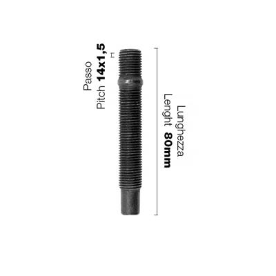 10 wheel studs 14x1.5 l.80mm