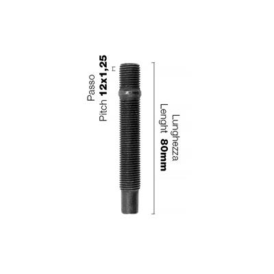10 wheel studs 12x1.25 l.80mm