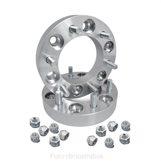 2 wheel spacers aluminium 25mm 6x139,7 with bolts center h.108