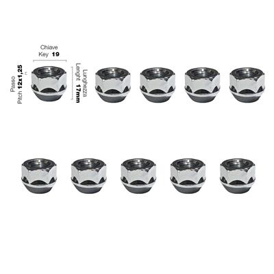 10 dadi ch.19 12x1.25 l.17mm