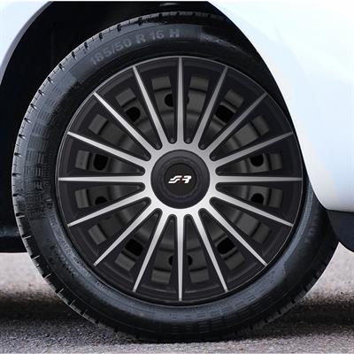 Kit copricerchi 14 Austin Silver Black