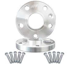 2 wheel spacers aluminium 16mm 5x105 56,6 with bolts