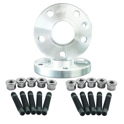 2 wheel spacers 16mm 5x108 65,1 with bolts+flat nuts