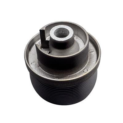 Hub collapsible with airbag