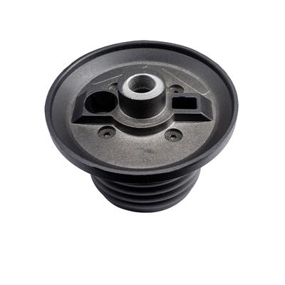 Hub collapsible with airbag