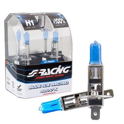 Lampadine alogene H1 Blue Ice Racing