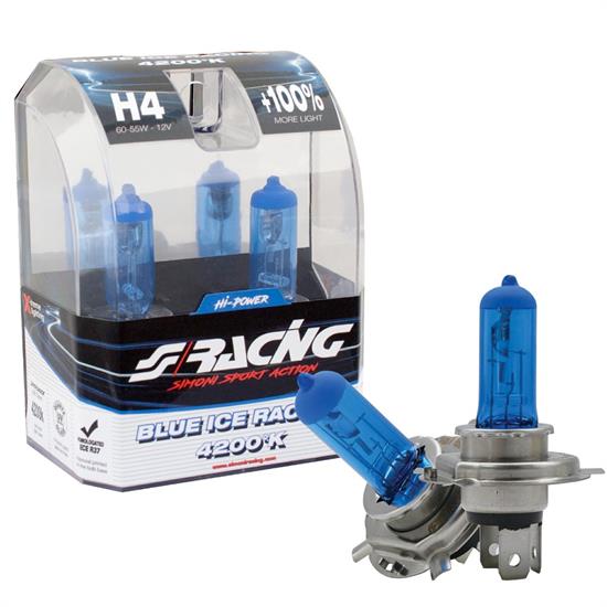 H4 Blue Ice Racing halogen bulbs
