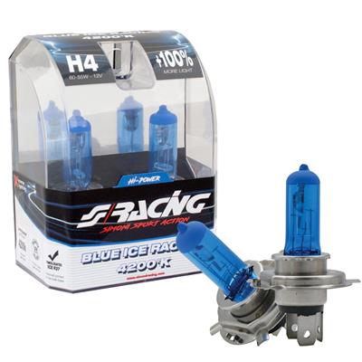 H4 Blue Ice Racing halogen bulbs