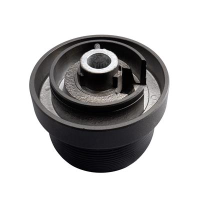 Hub collapsible with airbag