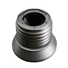 Hub collapsible with airbag