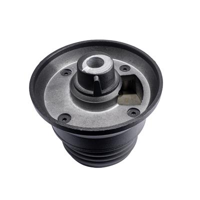 Hub collapsible with airbag