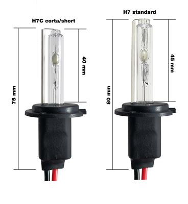 H7 Kit Xenon Canbus Slim 6000°K short