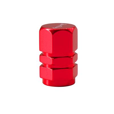 Valve caps Hexagonal Red