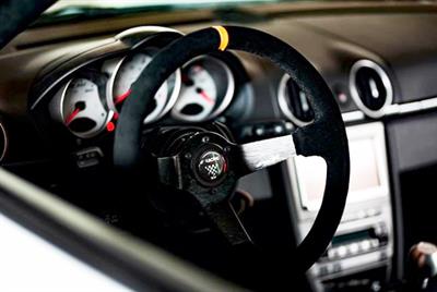 Volante sportivo a calice Carrera 35 - in camoscio