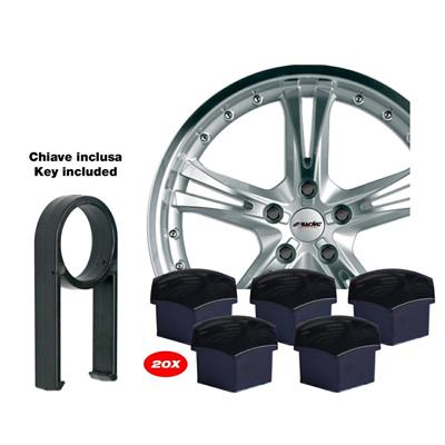 Bolt covers key 17 mm Black