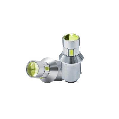 Lampadine led Ba15s P21W canbus 6 led arancio