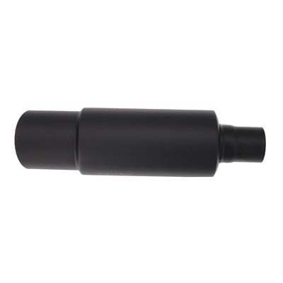 Marmitta rotonda inclinata acciaio inox nero