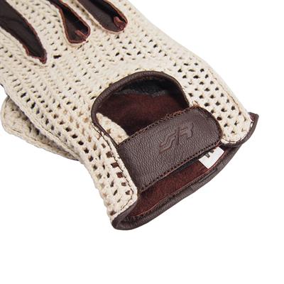 Gloves Vintage brown with mesh size L