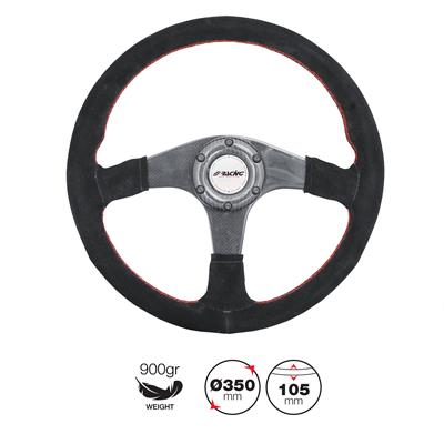 Volante sportivo Walter - Pelle Scamosciata