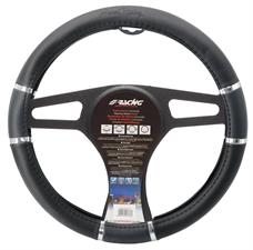 Steering wheel cover Chrome&Black