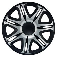 Wheel cover 14 Nascar Silver Black