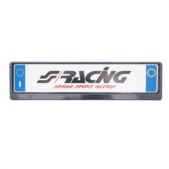 Plate holder rear carbon look