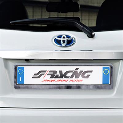 Plate holder rear carbon look