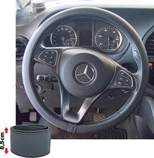 Steering wheel cover Soft Skin Black large