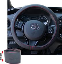 Steering wheel cover Soft Skin Black red seam