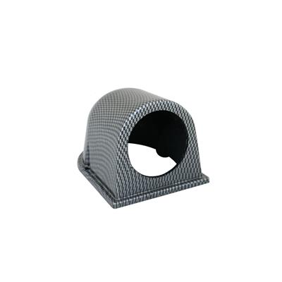 Gauge holders horizontal 1 hole carbon look