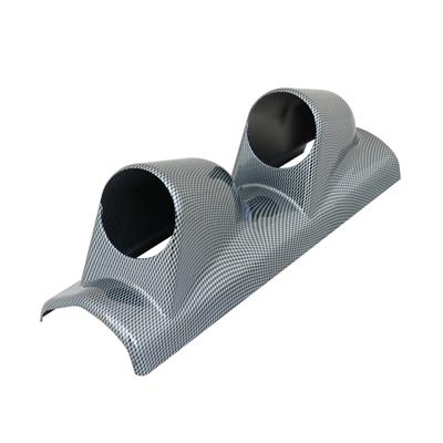 Gauge holders vertical 2 holes carbon look