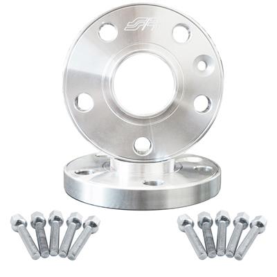 2 wheel spacers 15mm 5x112 66,6 with spherical bolts