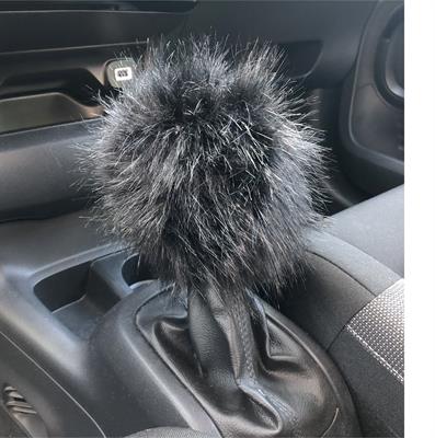 Gear knob cover Fluffy Fur black