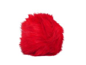 Copripomello Fluffy Fur rosso