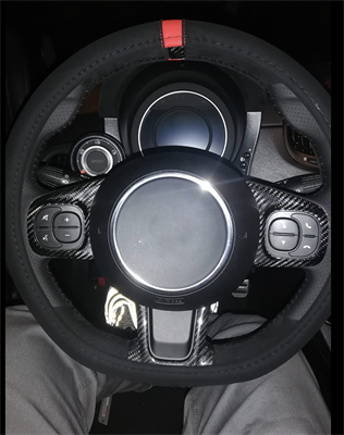 Steering wheel cover Carrera Look Red