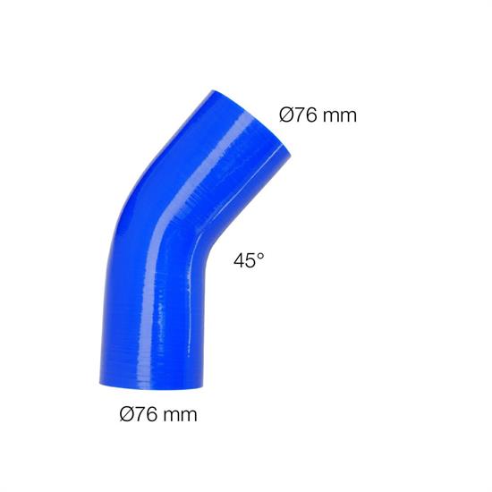 45° Elbow coupler blue Manitor id.76mm