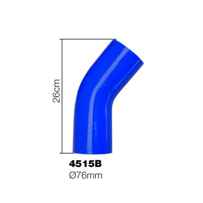 45° Elbow coupler blue Manitor id.76mm