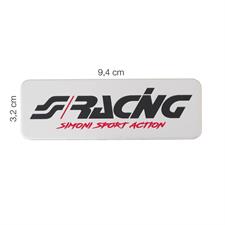 Metal logo Simoni Racing  9,4x3,2