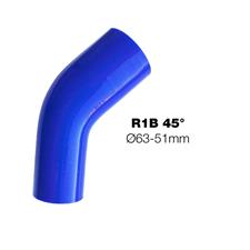 Curva ridotta blu 45°Manitor 63/51mm