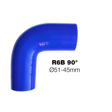 90° Elbow reducer blue Manitor 51/45mm