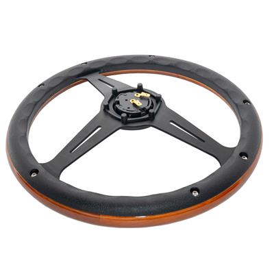 DYNAMIC Wood Steering wheel φ35.0cm Classic Steering Wheel Futa - Wood - STEERING WHEELS