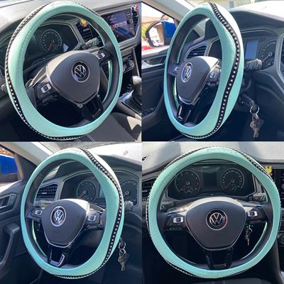 Steering wheel cover Snappy Blue Tiffany