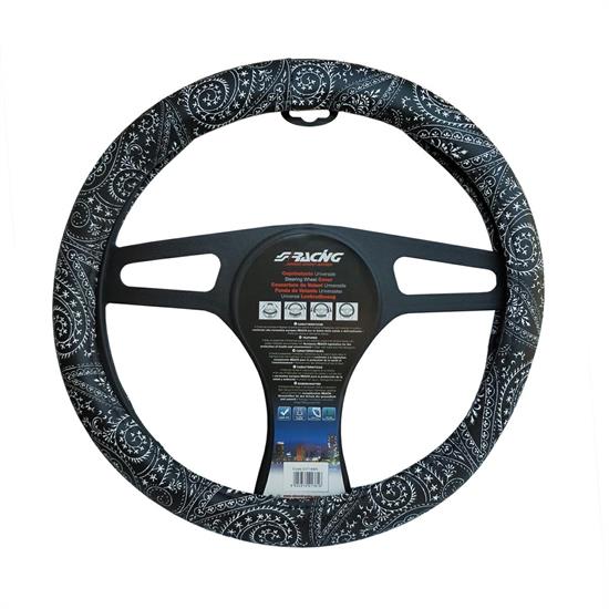 Steering wheel cover Black Bandana