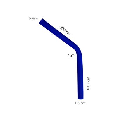 Curva blu 45°Manitor id.51mm l.500mm