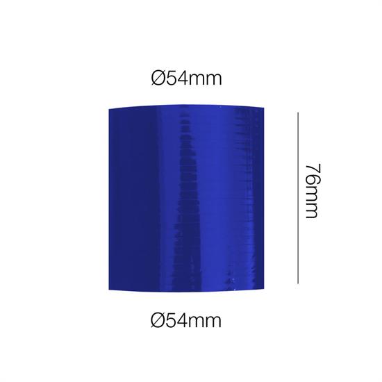 Long blue straight joint sleeve Manitor l.76mm id.54mm