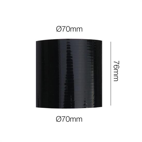 Long straight joint sleeve Manitor l.76mm id.70mm