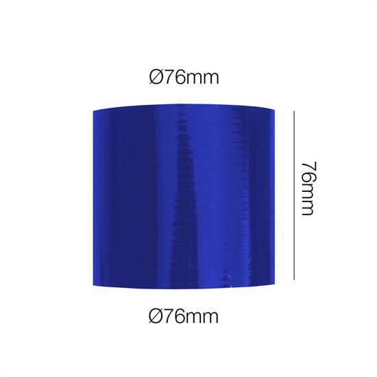 Long blue straight joint sleeve Manitor l.76mm id.76mm